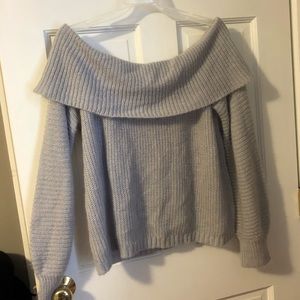 Grey Off the shoulder sweater